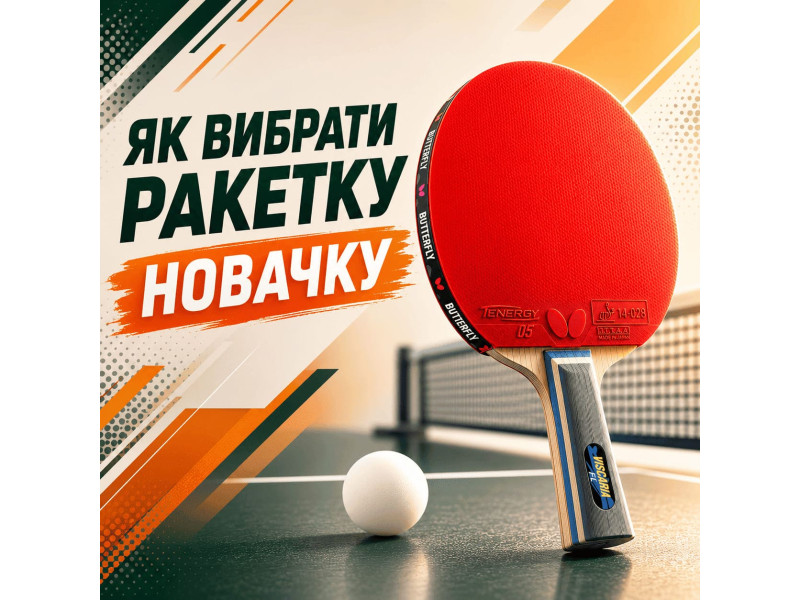 Як вибрати ракетку для настільного тенісу новачку