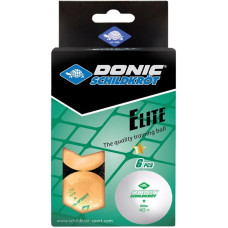 М'ячі для настільного тенісу Donic Elite 1* 40+ Orange 6 pcs