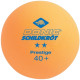 М'ячі для настільного тенісу Donic Prestige 2* 40+ Orange 3 pcs