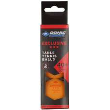 М'ячі для настільного тенісу Donic Exclusive 3* 40+ Orange 3 pcs