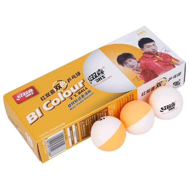 М'ячі для настільного тенісу DHS Bi Colour D40+
