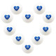 М'ячі для настільного тенісу Yinhe 40+ ABS Blue Heart Training 100 шт